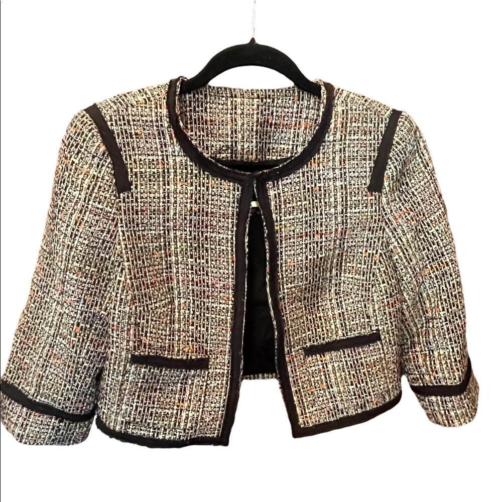 Tina Turk multicolored short blazer size 2